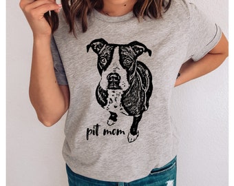 Pit Mom Unisex T-Shirt / Ladies Tank