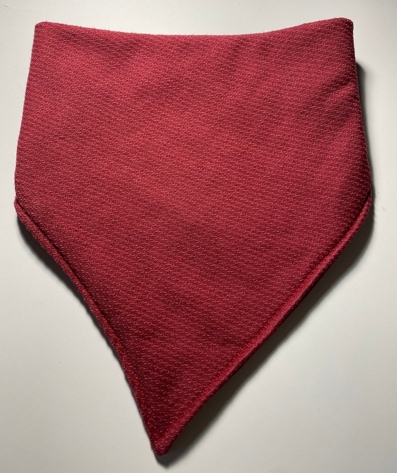 Solid Red Bandana Dog Bandana Custom Fit Snap Clip Closure Etsy