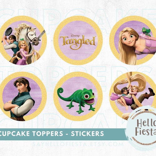 Princess Rapunzel Toppers Instant Download Printable Disney - Etsy