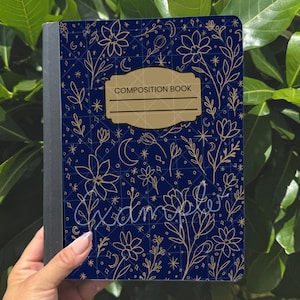 Moonflower composition notebook cover - digital