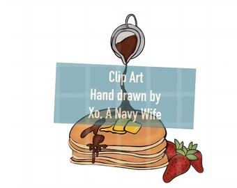 Pancake Breakfast - Clip Art Digital File