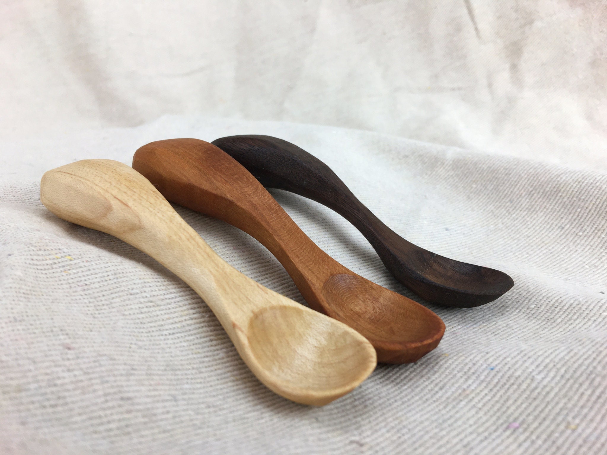 Mini wooden spoon - Small spice spoon - Lady Dee´s Traumgarne Export