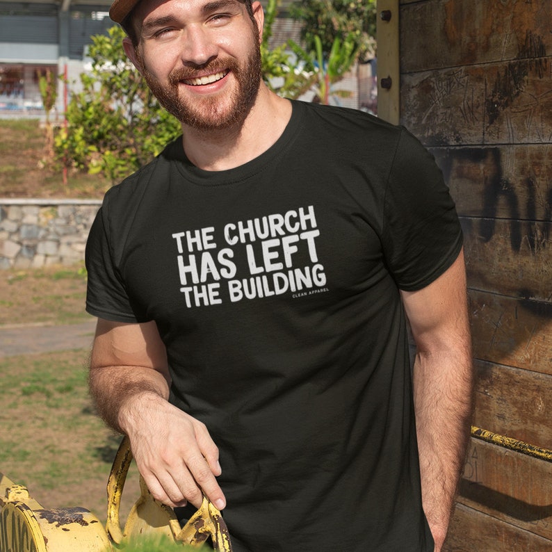 Church Has Left the Building Christian Shirt for Men / Premium - Etsy