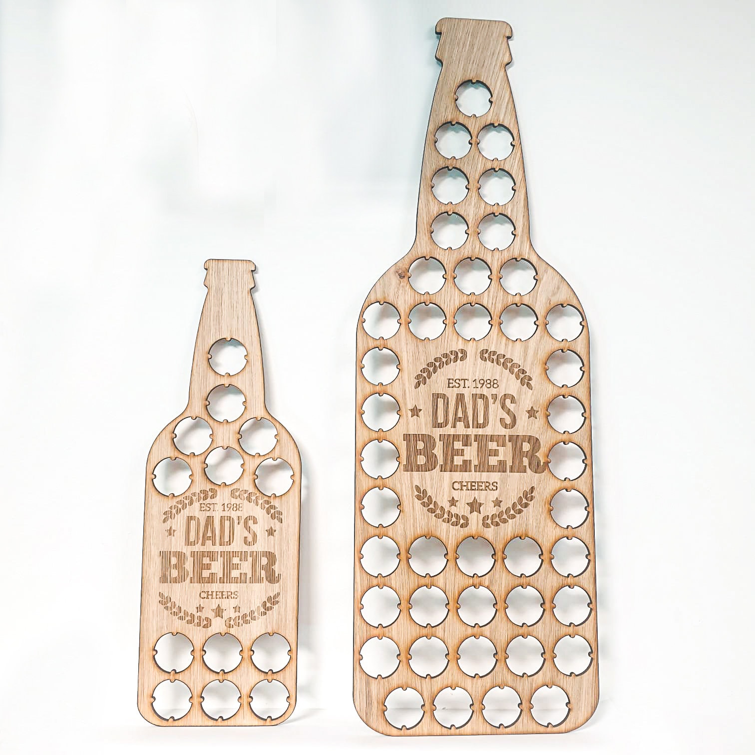 Beer Bottle Cap Tops Display Holder Fathers Dad Birthday Gift Etsy