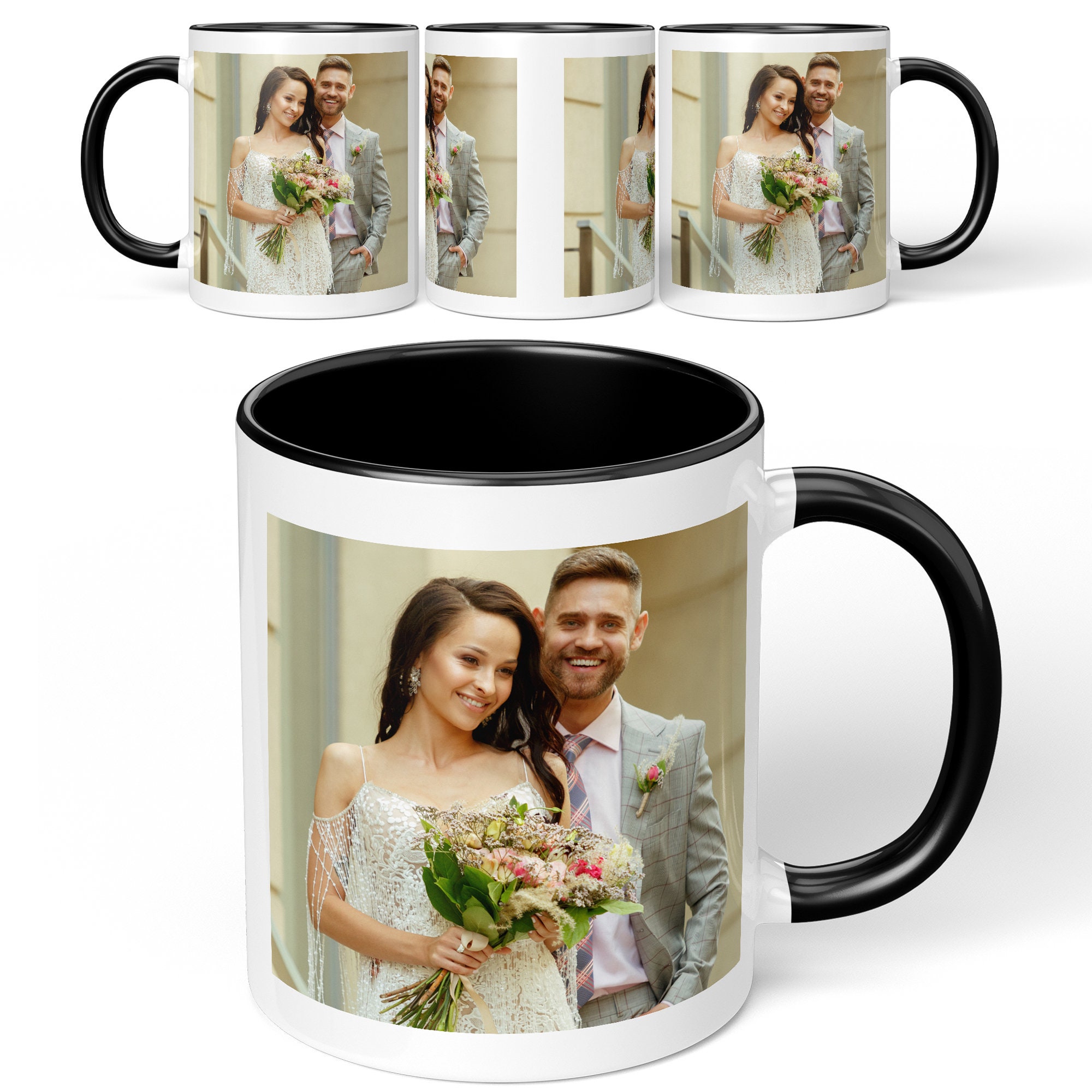 Personalised Mug Any Image Photo Custom Text Magic Coffee Tea | Etsy