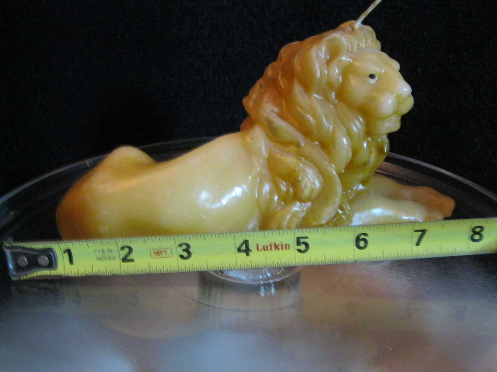 Vintage Lion Candle Never Lit Etsy