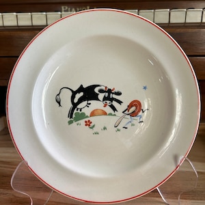 Vintage Child&#39;s Dinner Plate Nursery Rhyme USA