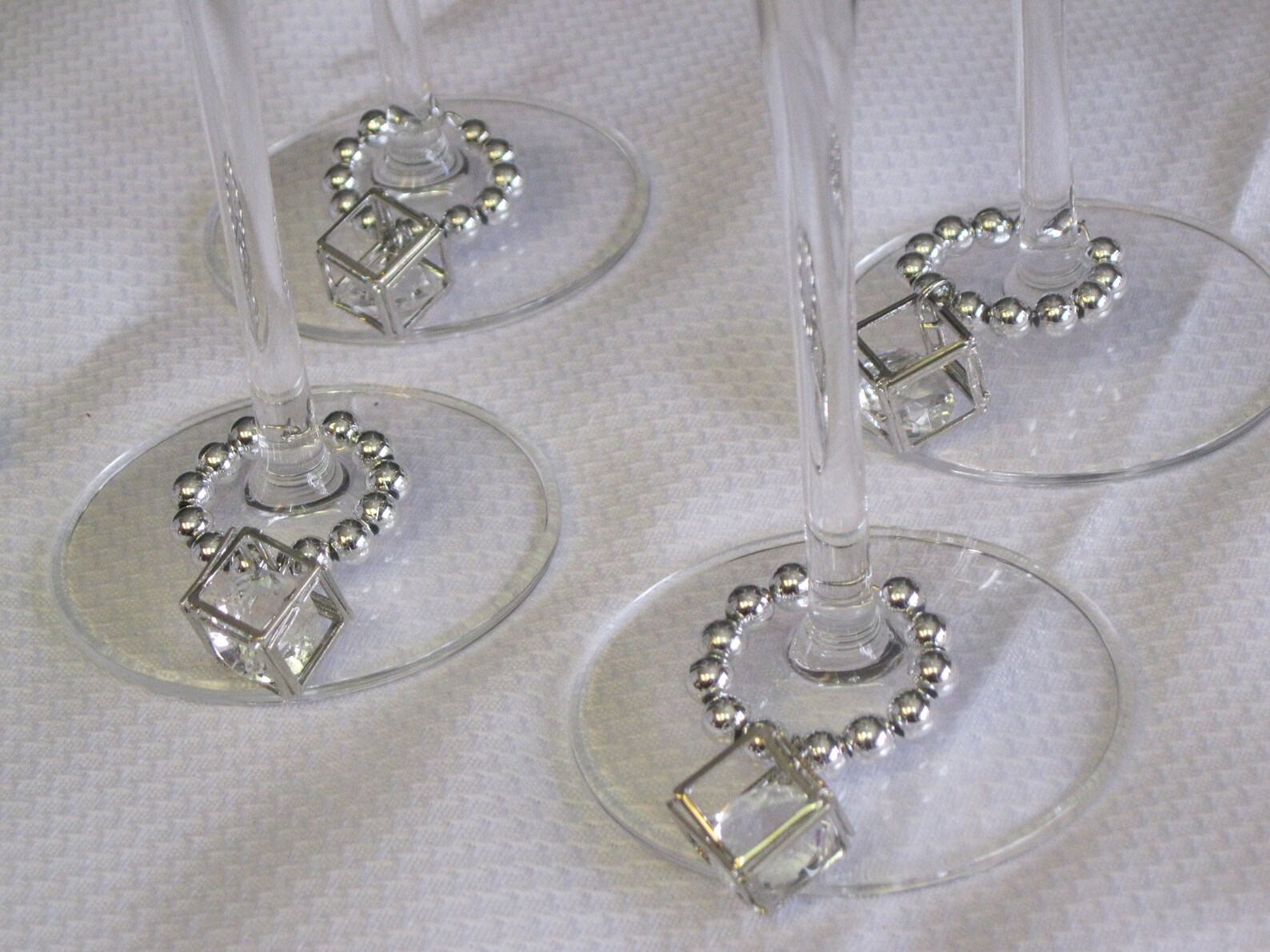 6 Wine Glass Charms Elegant Etsy