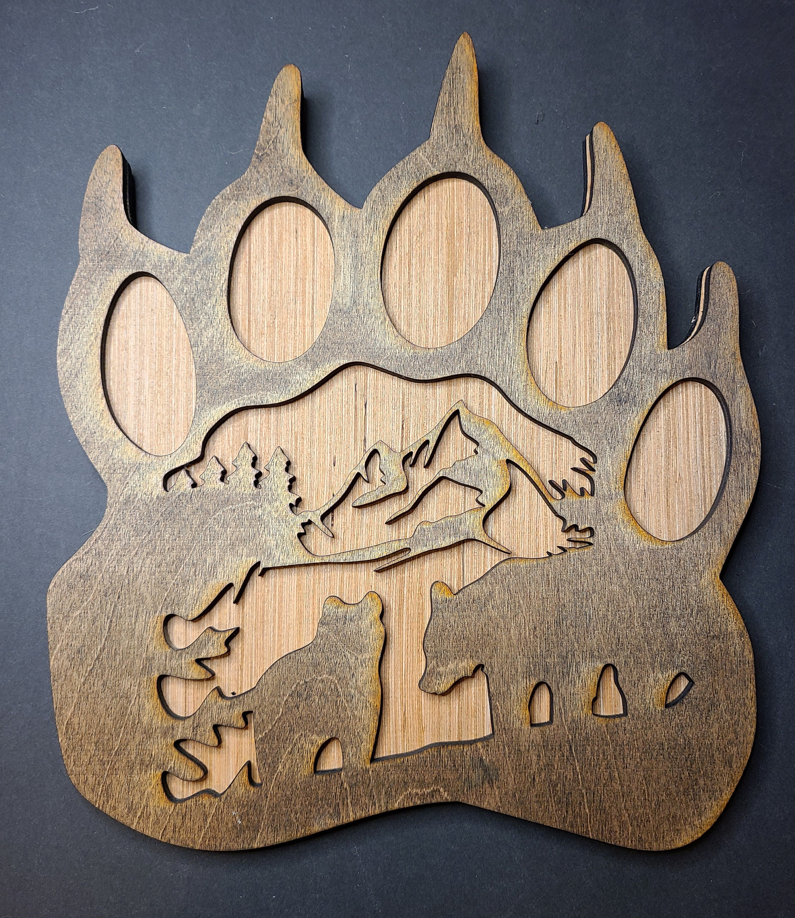 Bear Paw Wall Décor Etsy