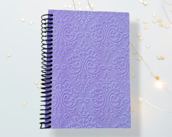 Lilac Dog ballerina Journal A5 notebook mauve spiral bound notebook Lilac Dog ballerina Journal A5 notebook mauve spiral bound notebook
