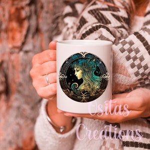 Virgo zodiac mug coffee cup - August/September  Birthday