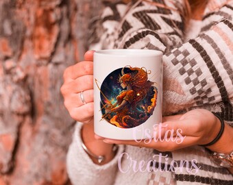 Sagittarius zodiac mug coffee cup November/December Birthday