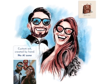 Custom Caricature from Photo, Color Caricature, Custom Illustration, Family Caricature, Couple Caricature, Custom Portrait