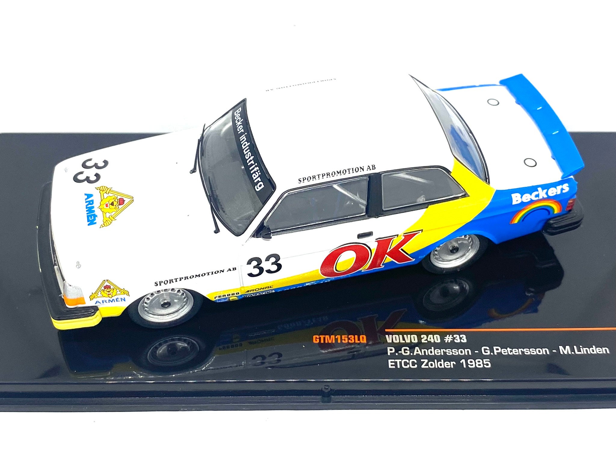 1:43 Scale IXO Models Volvo 240 ETCC Touring Car P G Andersson