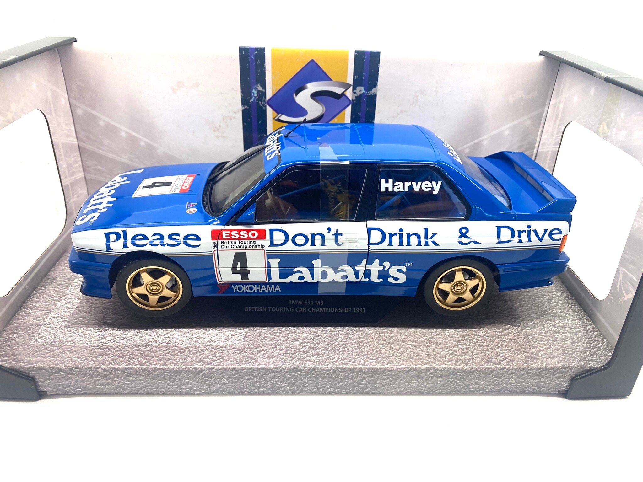 Solido S1801512 1:18 BMW E30 M3 BTCC 1991 Collectible Miniature car, Multi