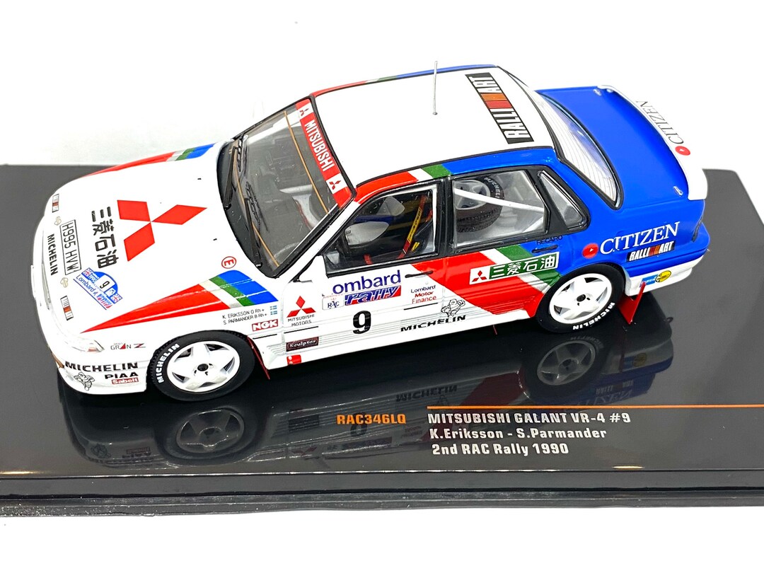 Ixo 1:18 Mitsubishi Galant VR-4 #9 2ème RAC Rallye 1990 Eriksson Parmander 18rmc192a22