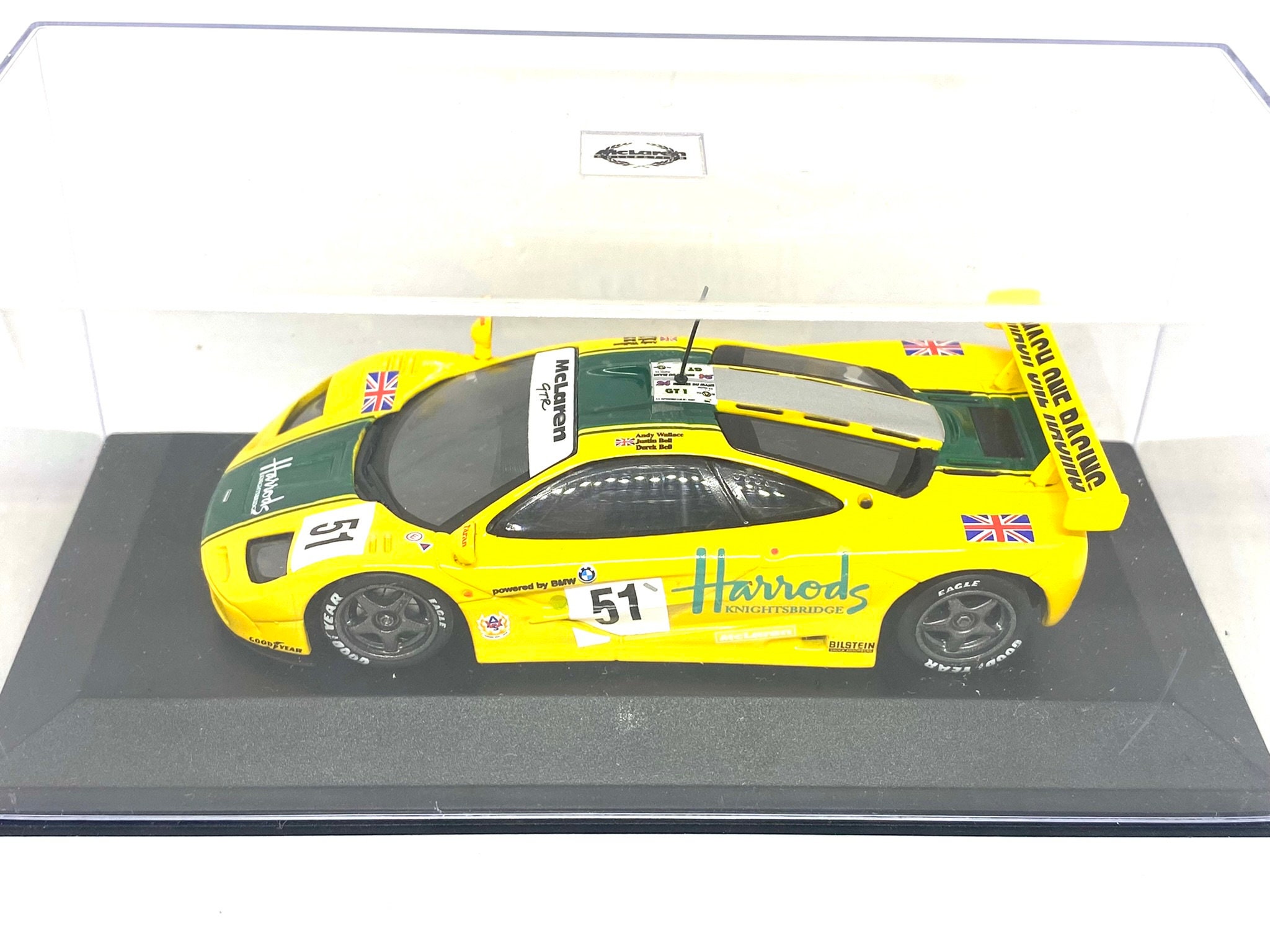 1:43 Scale Minichamps Model of a 1995 Mclaren F1 GTR Sports Car as