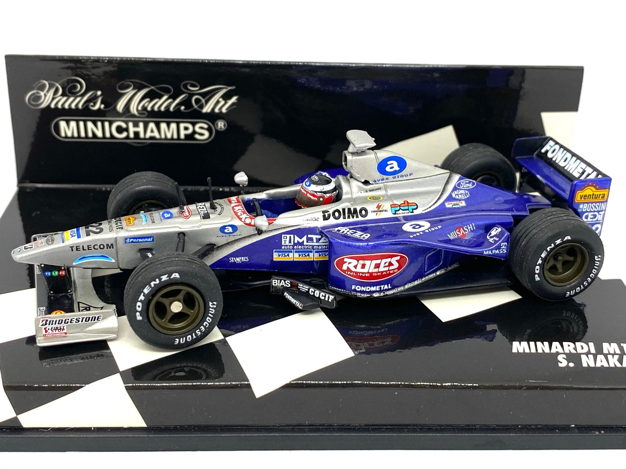 1:43 Scale Model of a Brabham BT44B F1 Car as Raced by Carlos Pace