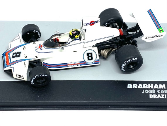 1:43 Scale Model of a Brabham BT44B F1 Car as Raced by Carlos Pace in the  1975 Brazilian Grand Prix -  Hong Kong
