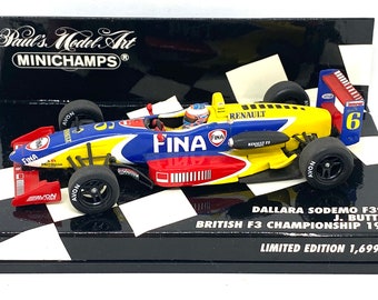 Limited Edition 1:43 scale Minichamps Model of a Dallara F399 F3 Car as raced by Jenson Button in 1999