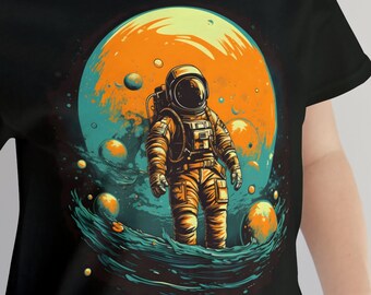 Retro Style Space Shirt, Astronaut T-shirt, Outer Space T-shirt, Cool Space T-shirt