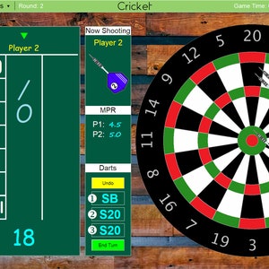 Dart Scoring PC App for Darts Scoring Dart Software Digital Scoreboard 501 Scorer Dart Scoring App Stats, Sound Effects, Saves, Achievements