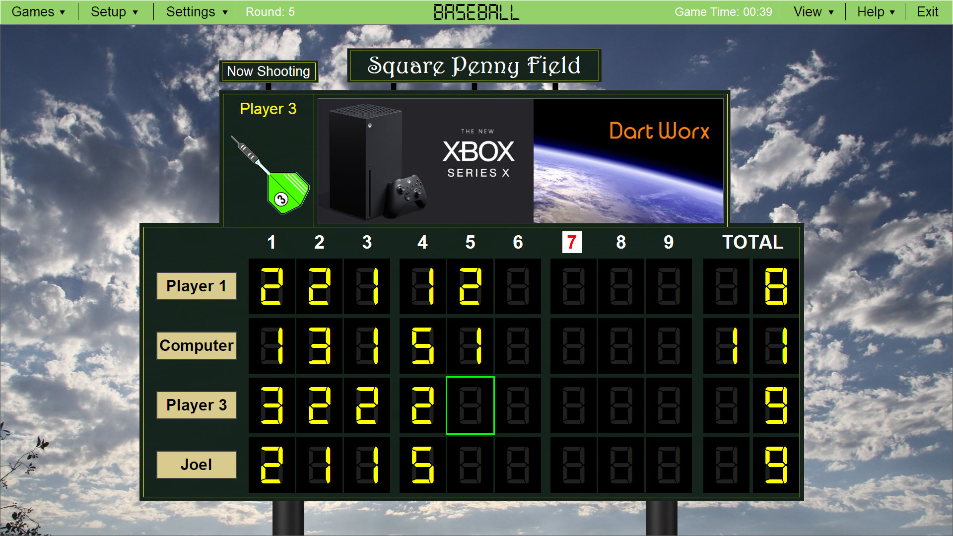 Dart Scoring PC App for Darts Scoring Dart Software Digital Scoreboard 501 Scorer Dart Scoring