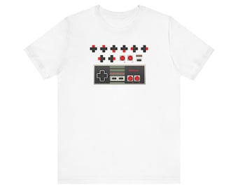 Contra Cheat Code T-Shirt, Retro Arcade Shirt, Konami, Videospiel, Gamer Geschenk, Unikat, Papa Geschenk, 80er Jahre, 3001