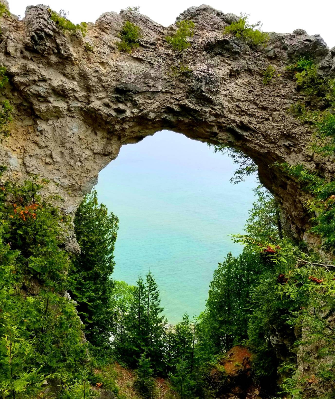 Arch Rock Mackinac Island Canvas Fine Art Photography Etsy
