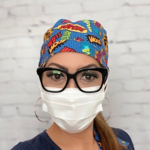 Surgical Cap / Scrub Cap with Buttons / Womens Scrub Cap / Medical Scrub Cap / Head Cap / Doctors / Nurse Hat / Dental Scrub Cap / PPE