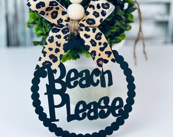 Car charm rear view mirror | Beach Please car charm | car freshie | car mirror charm | car accessories | car decor gift for her | Beach life
