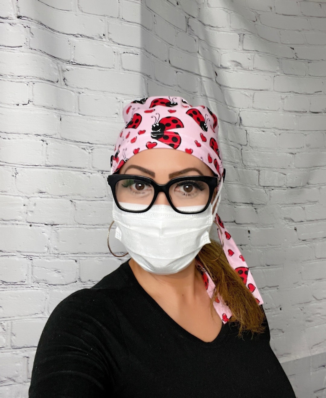 Scrub Cap, Scrub Hats, Surgical Scrub Hats With Buttons Ear Savers