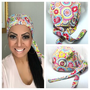Surgical Cap / Medical Scrub Cap / Female Scrub Cap / Dental Scrub Cap / Head Cap / Nurse Cap/ Doctors / Veterinarian / Medical / Scrubs