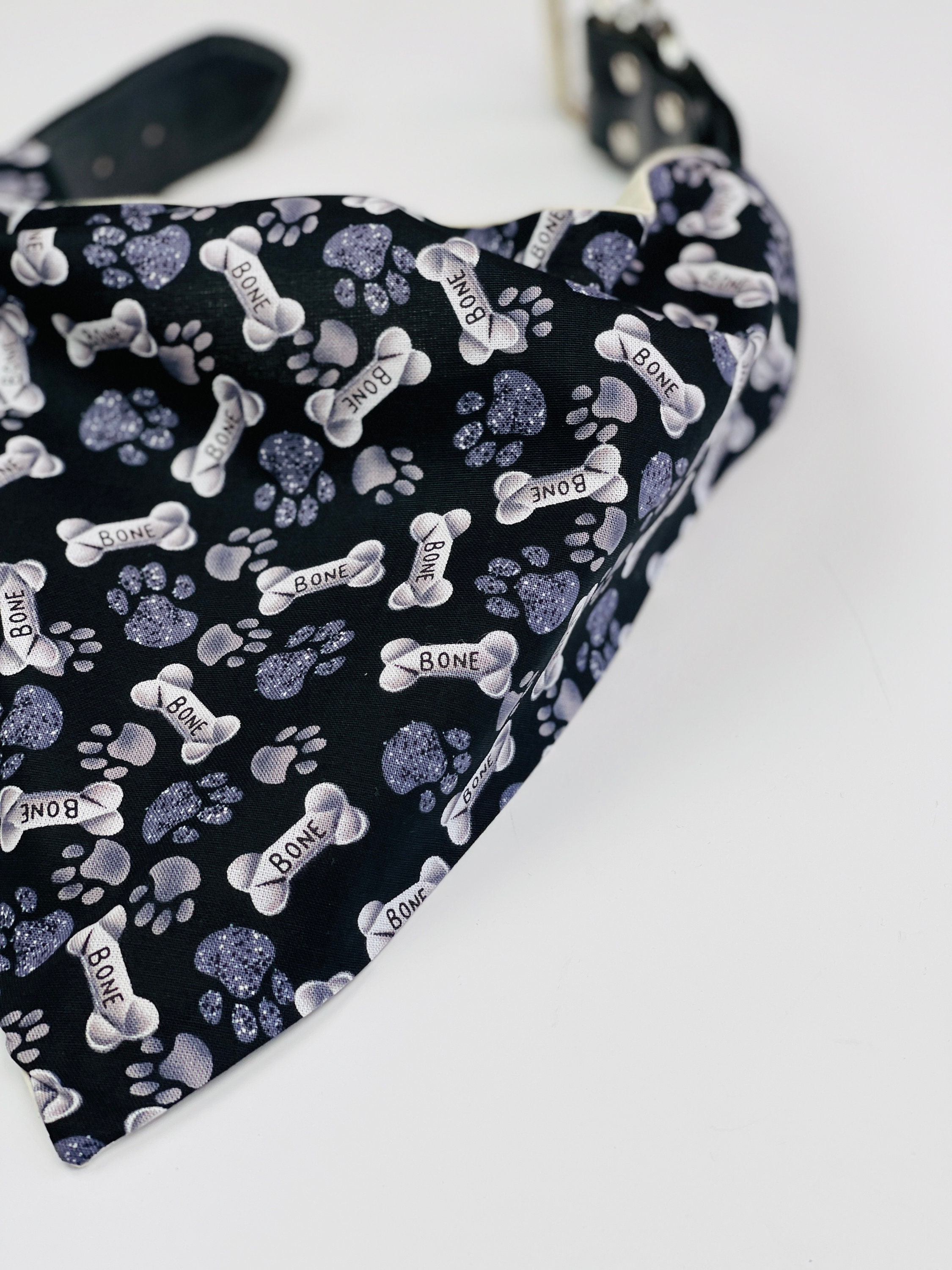 Dog Bandana Slip on Over Collar Bandana Personalized Dog Etsy UK