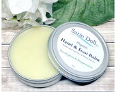 Eucalyptus and Peppermint ORGANIC Salve Eucalyptus and Peppermint Beeswax Hand Foot Balm Breath Easy Foot Repair Cream