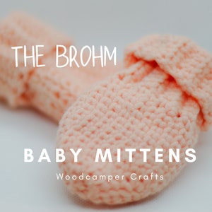Crochet  Pattern BABY MITTENS, The Baby Brohm Mittens, YouTube, Crochet Pattern, Quick Crochet Pattern, Crochet Baby Patterns