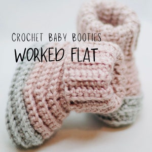 Crochet  Pattern BABY BOOTIES, The Buntzen Baby Booties, YouTube, Crochet Pattern, Crochet Worked Flat, Quick Crochet Pattern, Baby Slippers