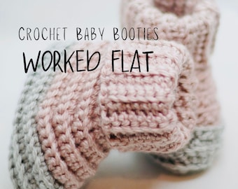 Crochet  Pattern BABY BOOTIES, The Buntzen Baby Booties, YouTube, Crochet Pattern, Crochet Worked Flat, Quick Crochet Pattern, Baby Slippers