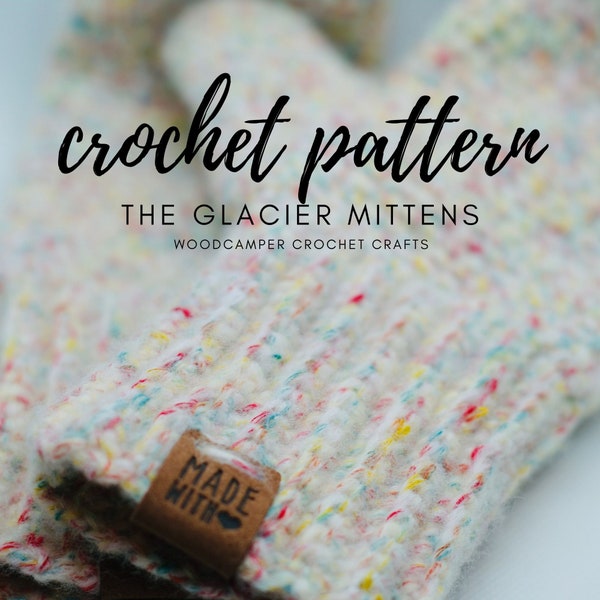 Crochet  Pattern MITTENS, The Glacier Mittens, YouTube, Crochet Pattern, Quick Crochet Pattern, Easy Crochet Mittens