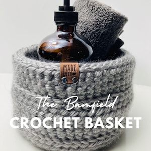 NEW Crochet  Pattern BASKET, The Bamfield Crochet Basket, YouTube, Crochet Pattern, Quick Crochet Pattern, Crochet Basket