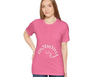 Maternity Tee for Expecting Moms, Pregnancy Announcement Shirt, Baby Shower Gift, Mom-to-Be T-Shirt