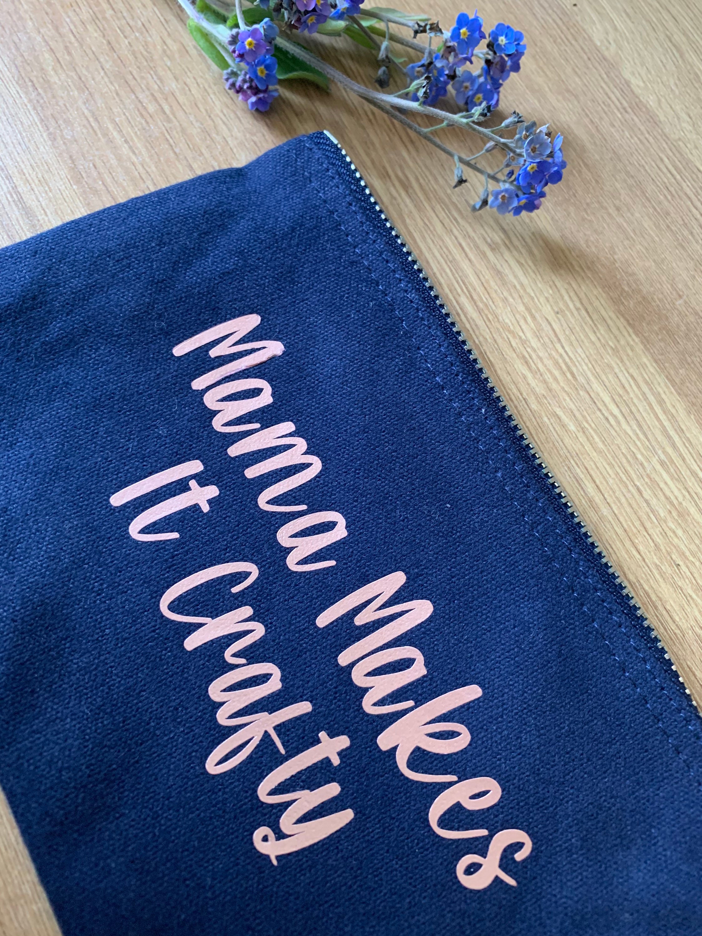 personalised canvas pouch