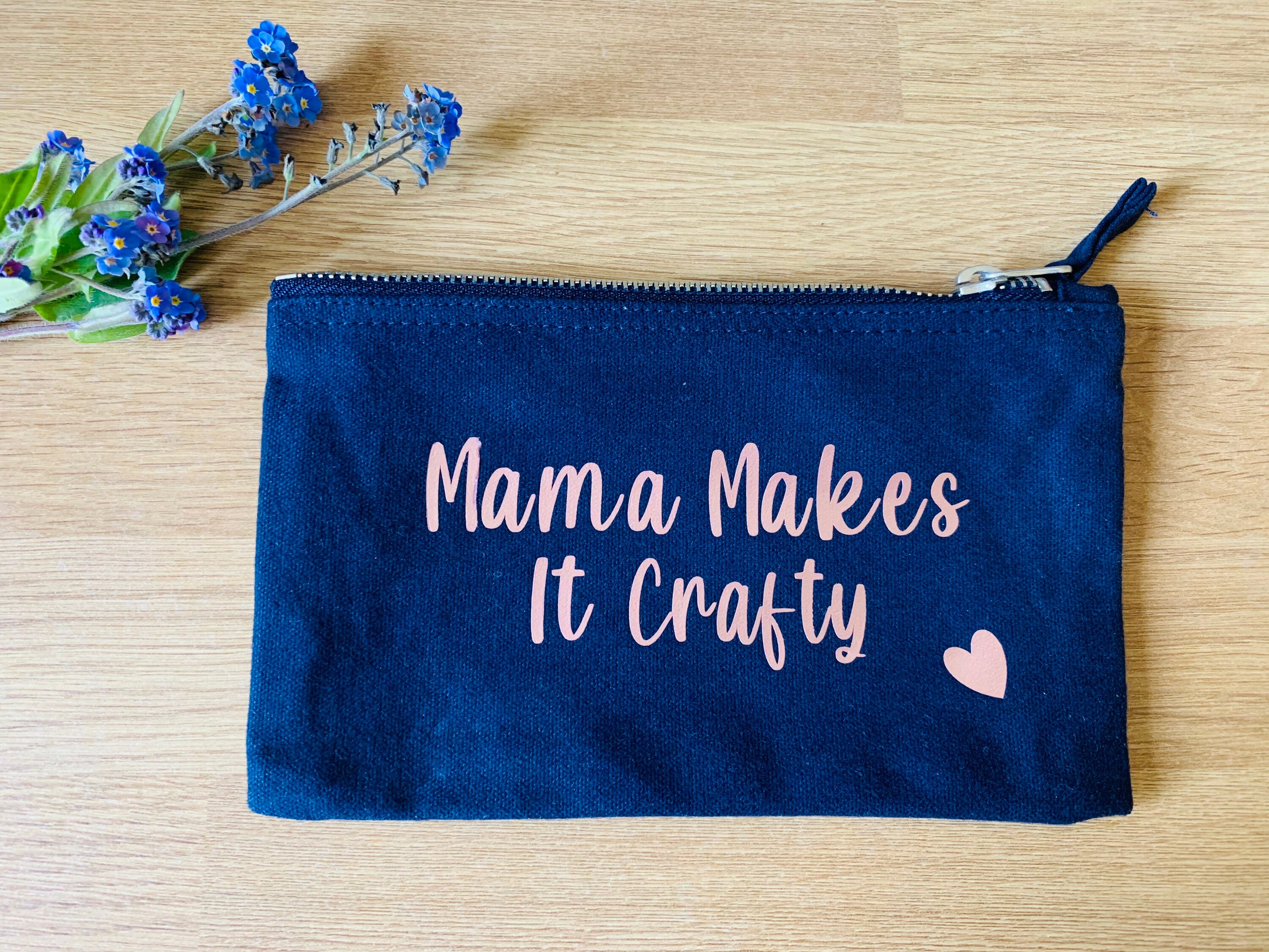 personalised canvas pouch