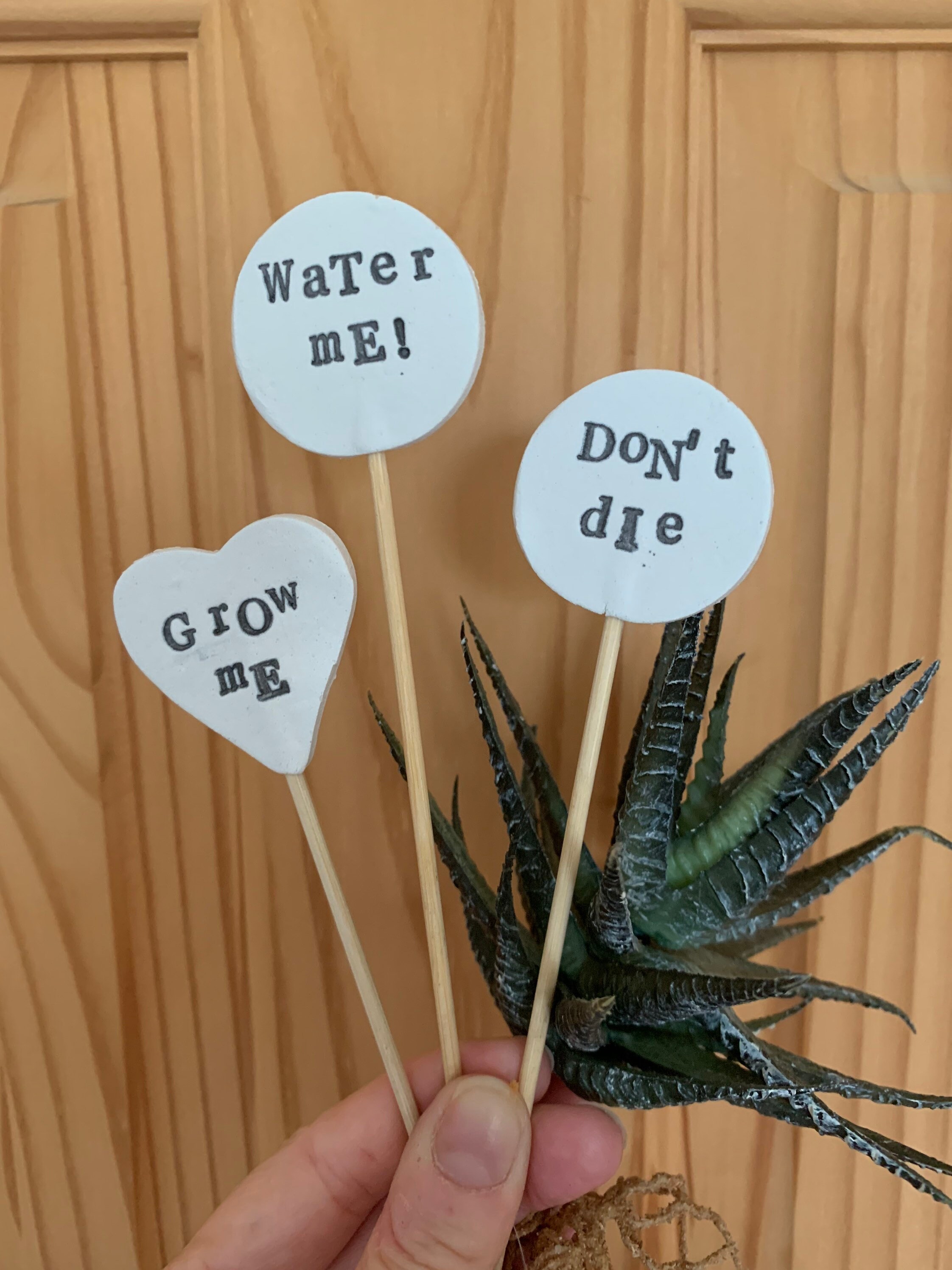 Plant tags herb garden tags plant labels herb labels funny Etsy