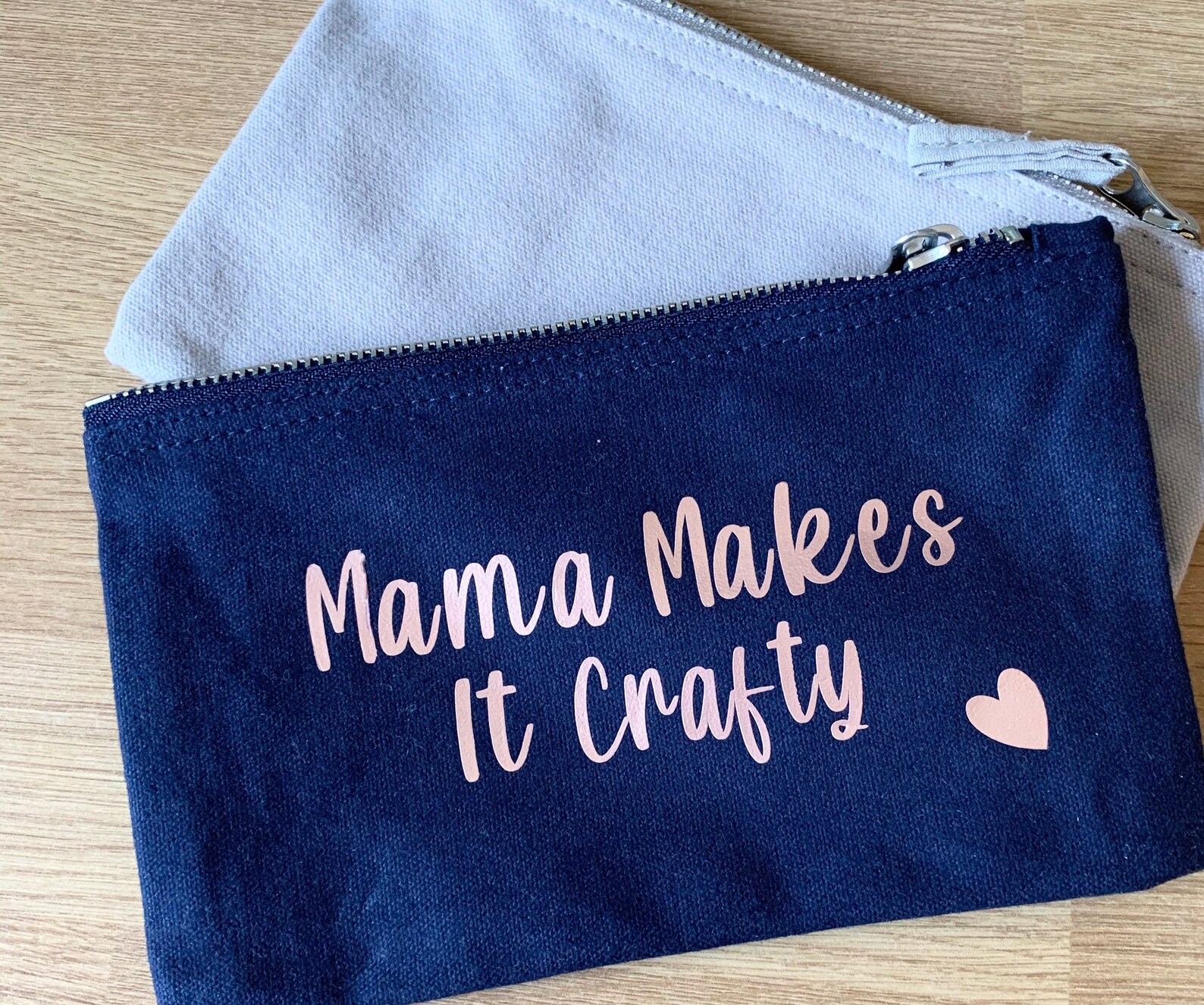 personalised canvas pouch