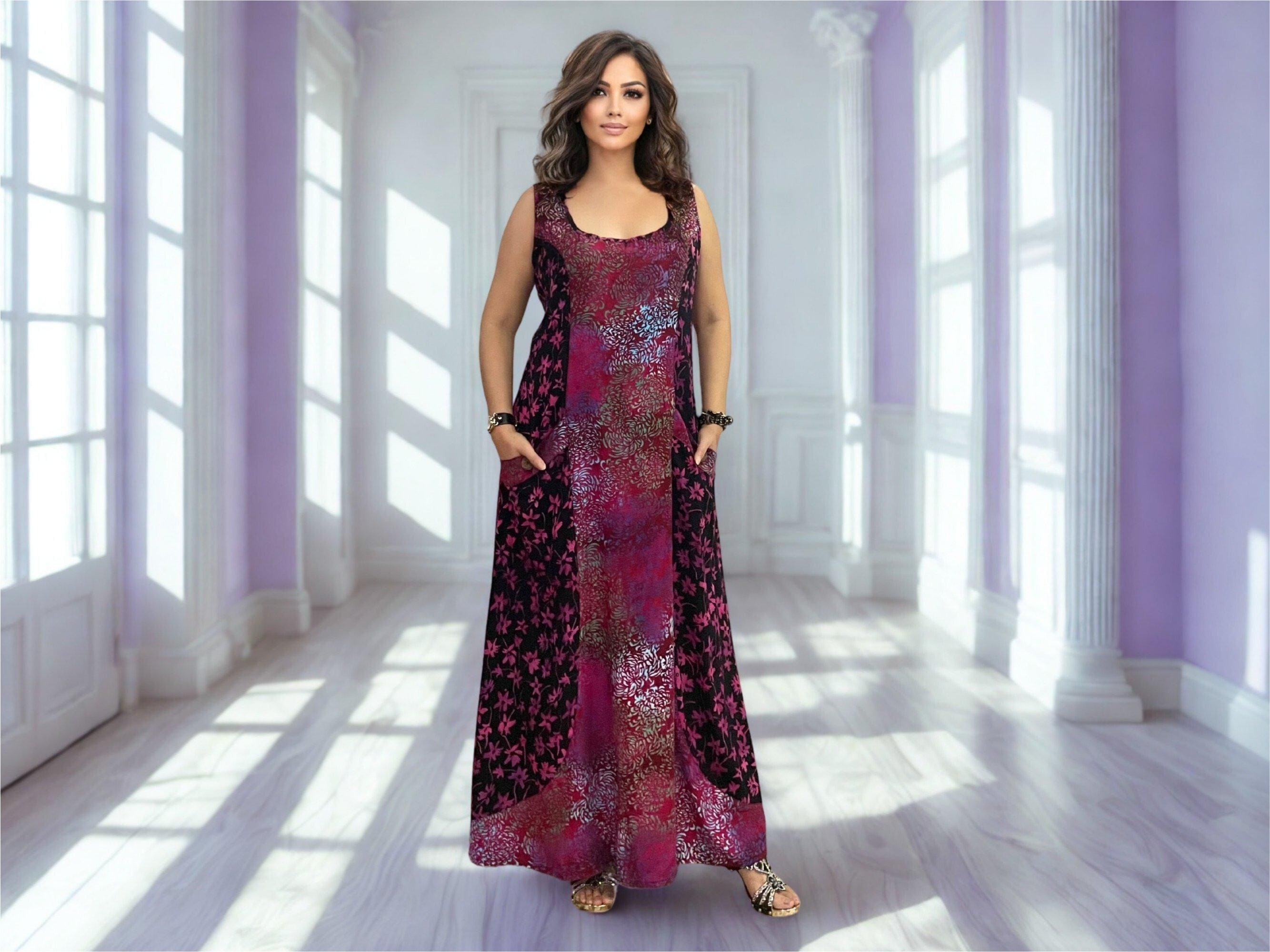 chinese dress ladies Lillie Bali Floral Dress Maxi Dress - Black