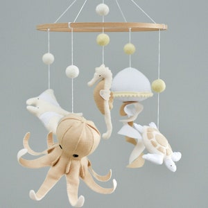 Ocean baby mobile Marine neutral mobile Nautical nursery mobile Baby shower gift