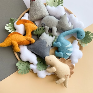 Dinosaur nursery mobile Baby mobile dinosaur Dinosaur baby shower Personalized neutral baby shower gift