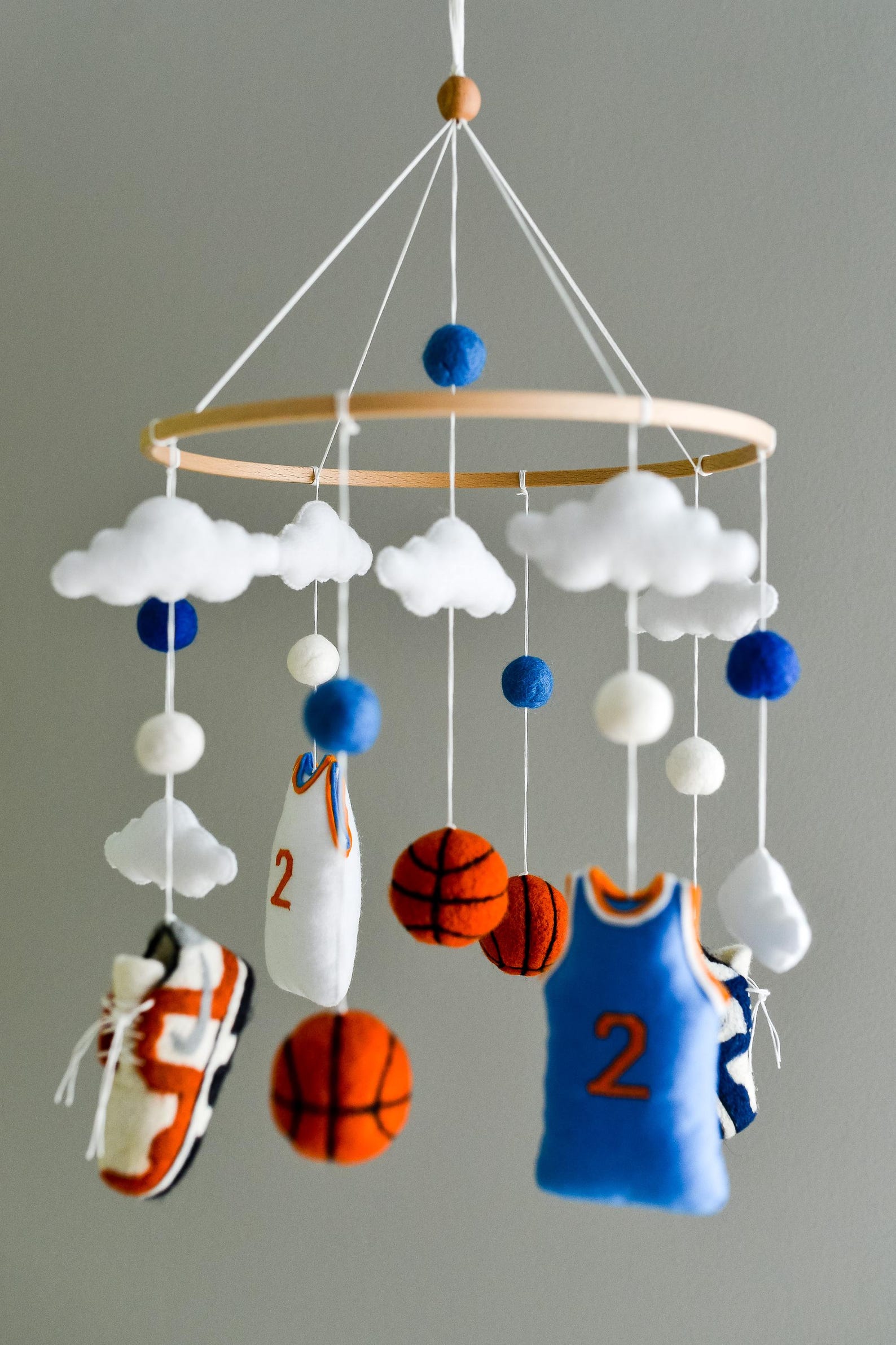 Sports Baby Mobile Basketball Nursery Mobile Custom Sports Crib Mobile