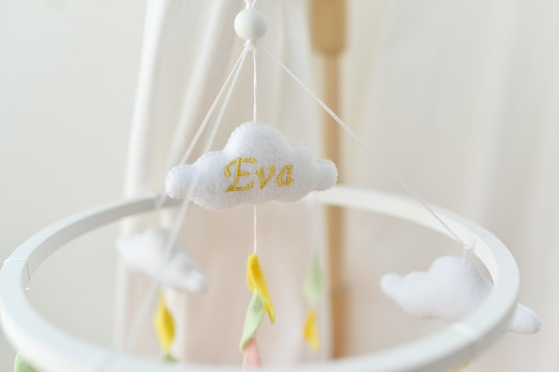 Woodland Baby Mobile Girl Woodland Nursery Hanging Decor Baby Etsy